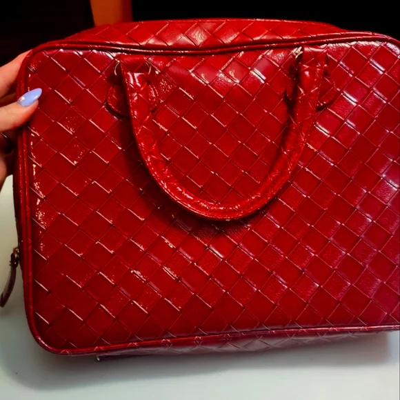 Estee Lauder Bags Nwot Estee Lauder Red Crocodile Bag Poshmark